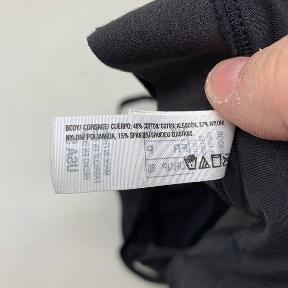 DKNY Women's Size Small Plunge Neck Bralette Bra Solid Black NEW - Picture 7 of 7